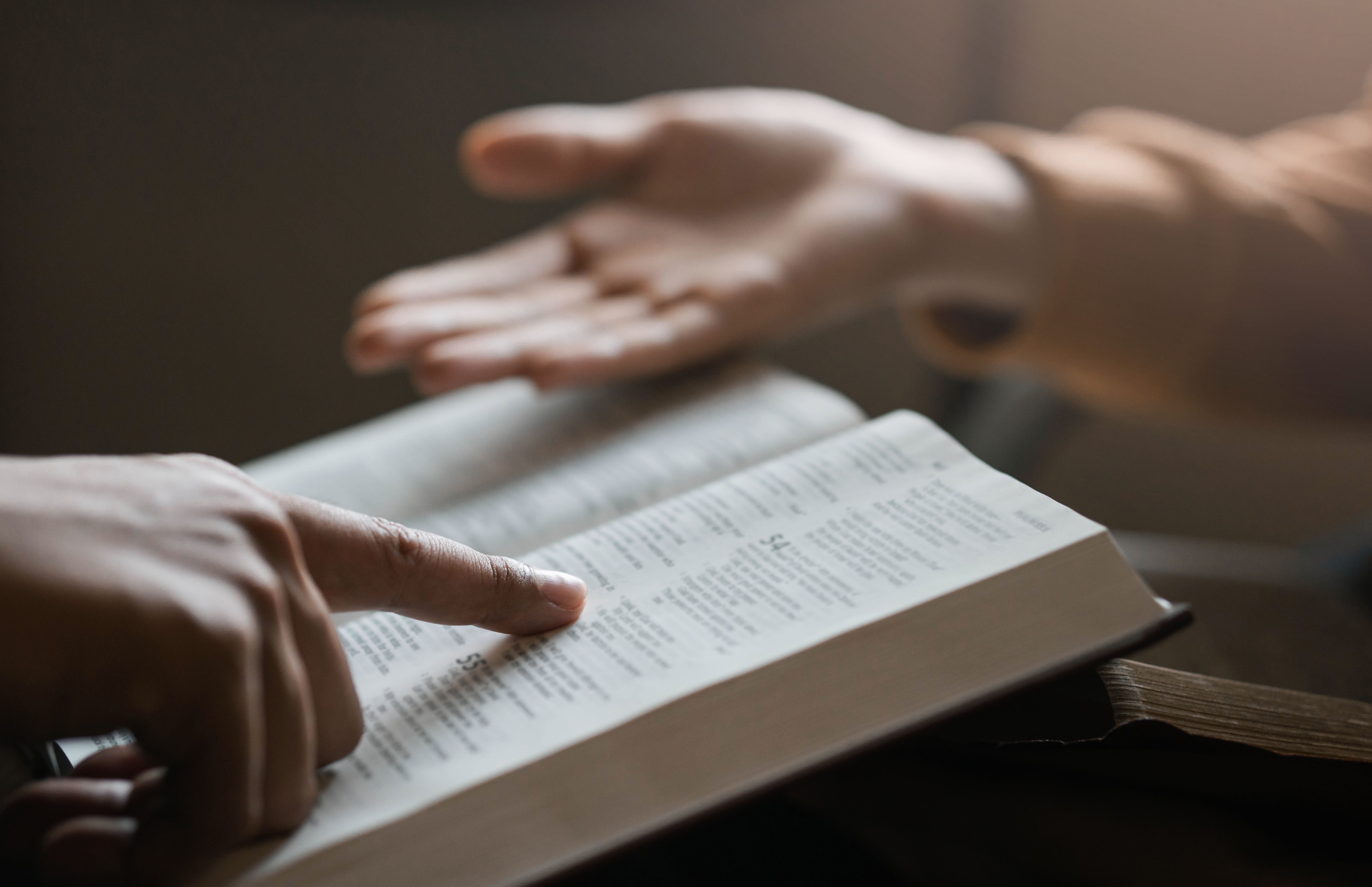 two lovers studying the bible It is God's love for Christians.